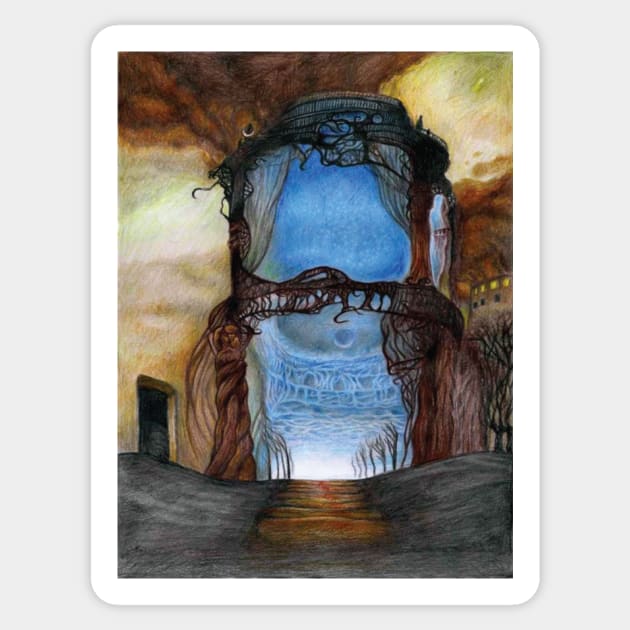 Beksinski Sticker by QualityArtFirst